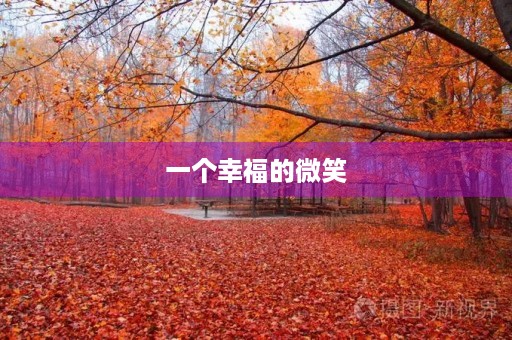 一个幸福的微笑 一个幸福的微笑