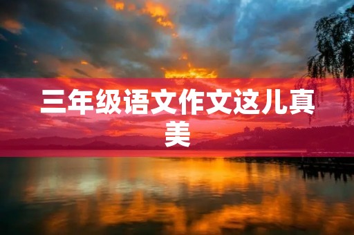 三年级语文作文这儿真美