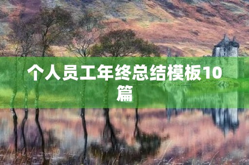 个人员工年终总结模板10篇 个人员工年终总结模板10篇