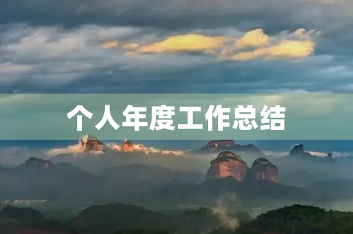 个人年度工作总结(精选10篇)