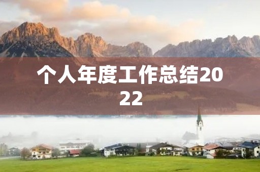 个人年度工作总结2022 个人年度工作总结2022