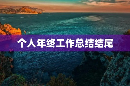 个人年终工作总结结尾