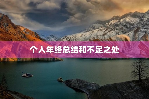 个人年终总结和不足之处(14篇)