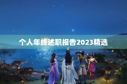 个人年终述职报告2023精选