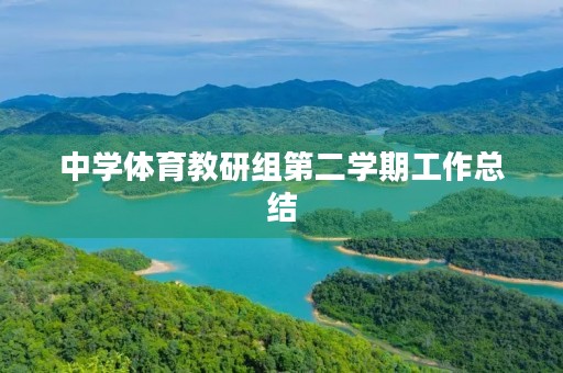 中学体育教研组第二学期工作总结