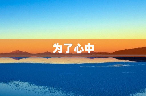为了心中
