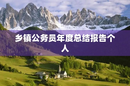 乡镇公务员年度总结报告个人