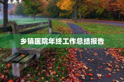 乡镇医院年终工作总结报告 乡镇医院年终工作总结报告