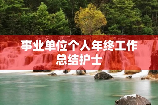 事业单位个人年终工作总结护士