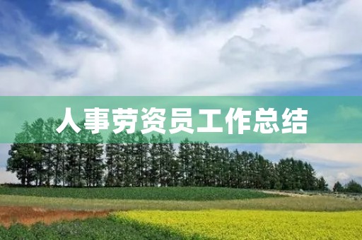 人事劳资员工作总结