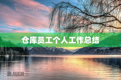 仓库员工个人工作总结（7篇）