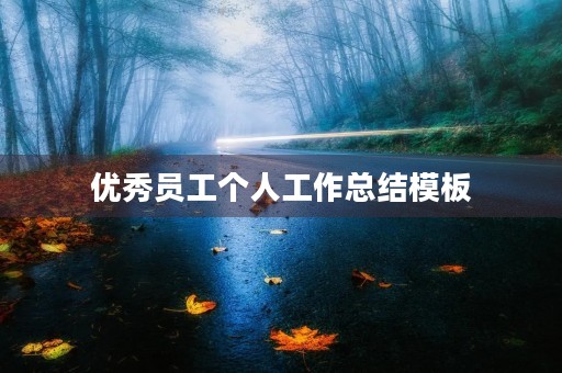 优秀员工个人工作总结模板