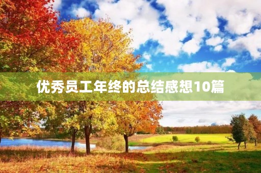 优秀员工年终的总结感想10篇