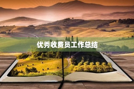 优秀收费员工作总结
