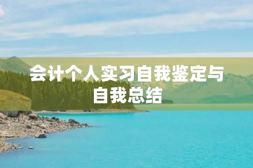 会计个人实习自我鉴定与自我总结