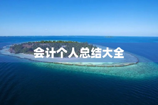 会计个人总结大全