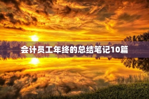 会计员工年终的总结笔记10篇