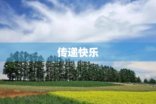 传递快乐 传递快乐