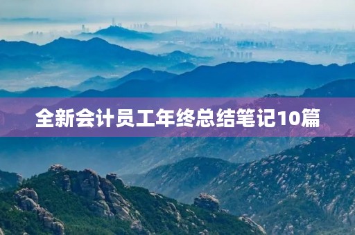全新会计员工年终总结笔记10篇