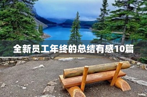 全新员工年终的总结有感10篇 全新员工年终的总结有感10篇