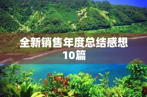 全新销售年度总结感想10篇