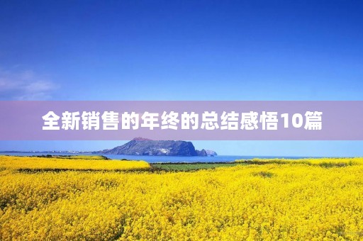 全新销售的年终的总结感悟10篇 全新销售的年终的总结感悟10篇
