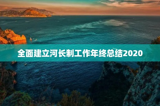 全面建立河长制工作年终总结2020