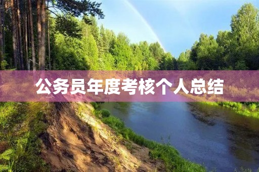 公务员年度考核个人总结