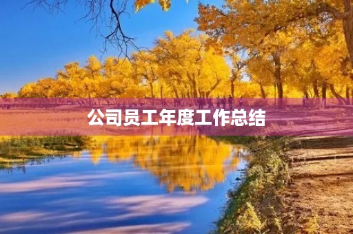 公司员工年度工作总结（七篇通用）