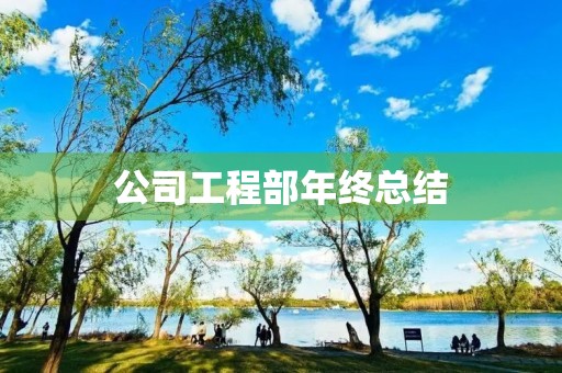 公司工程部年终总结