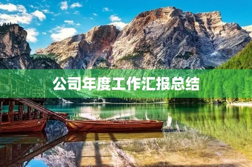 公司年度工作汇报总结（10篇）