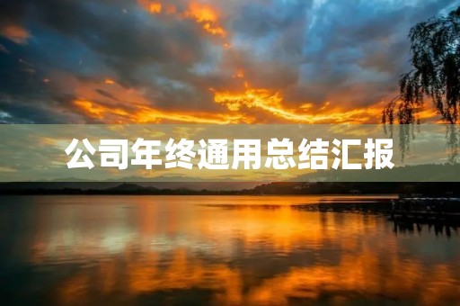 公司年终通用总结汇报