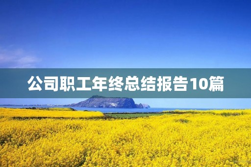 公司职工年终总结报告10篇