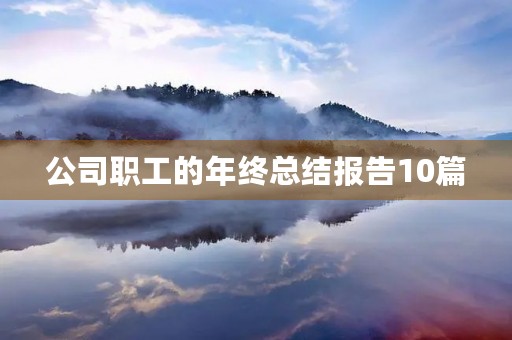 公司职工的年终总结报告10篇
