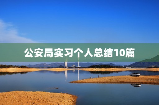 公安局实习个人总结10篇 公安局实习个人总结10篇