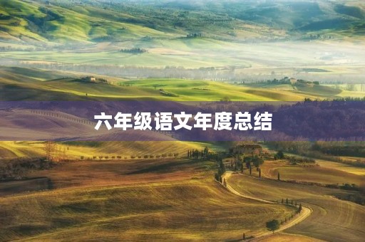 六年级语文年度总结
