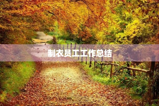制衣员工工作总结