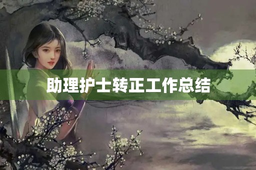 助理护士转正工作总结