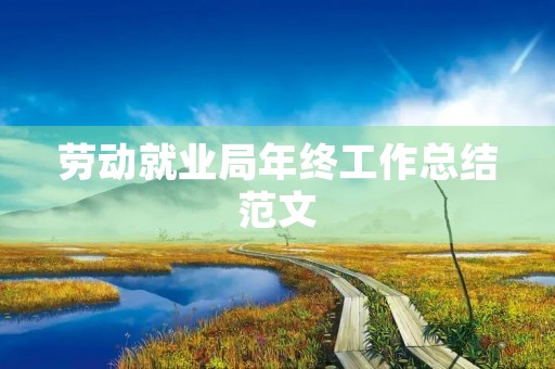 劳动就业局年终工作总结范文