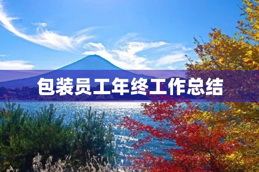 包装员工年终工作总结