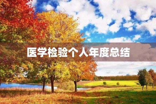 医学检验个人年度总结