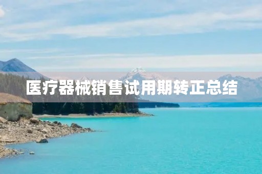 医疗器械销售试用期转正总结