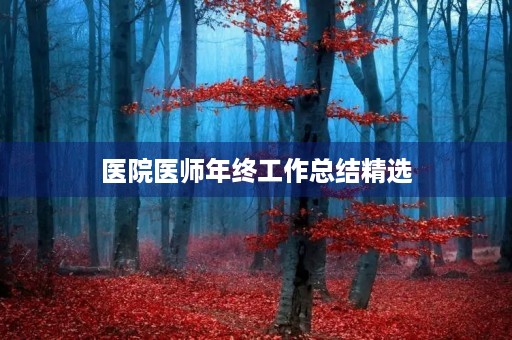 医院医师年终工作总结精选