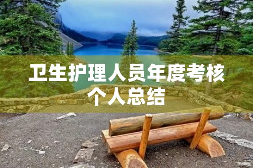 卫生护理人员年度考核个人总结