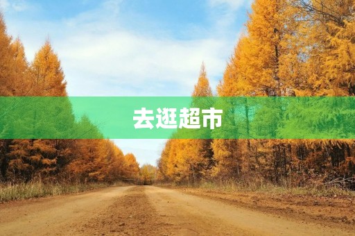 去逛超市 去逛超市