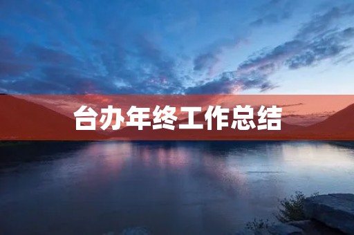 台办年终工作总结 台办年终工作总结