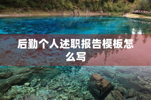 后勤个人述职报告模板怎么写