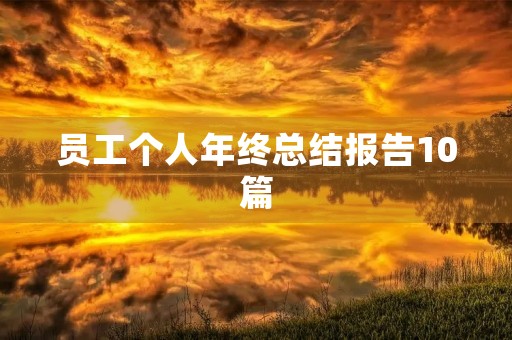 员工个人年终总结报告10篇 员工个人年终总结报告10篇