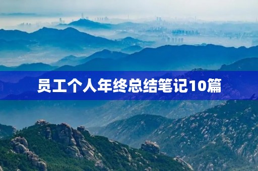 员工个人年终总结笔记10篇 员工个人年终总结笔记10篇