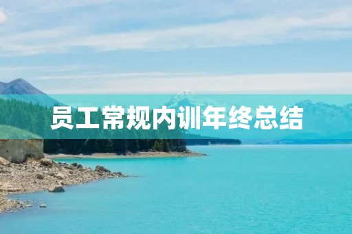 员工常规内训年终总结